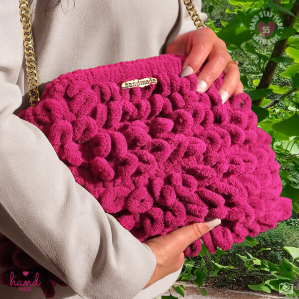Τσάντα χειροποίητη PUFFY 25x30 εκ.