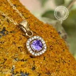Amethyst Rosette Necklace Be BOHO, Be MINIMAL, Be MOM, ΚΟΛΙΕ, ΝΕΑ