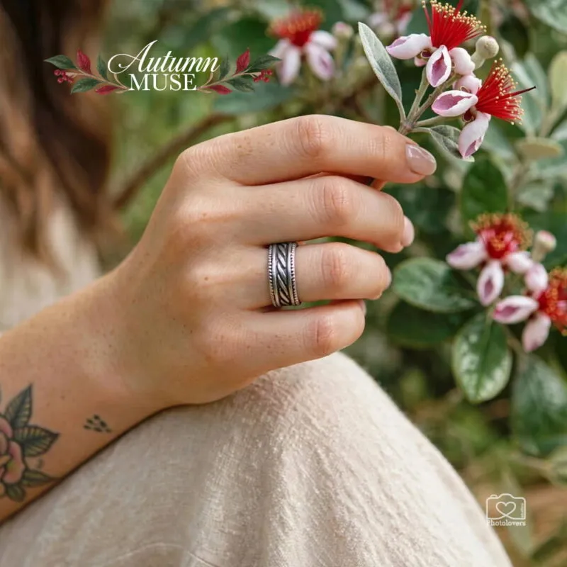 Artemis ασημί δαχτυλίδι από τη συλλογή Autumn Muse