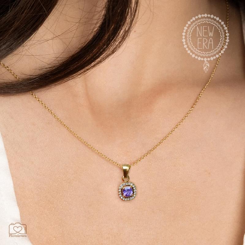 Rosette Amethyst Necklace - Image 2